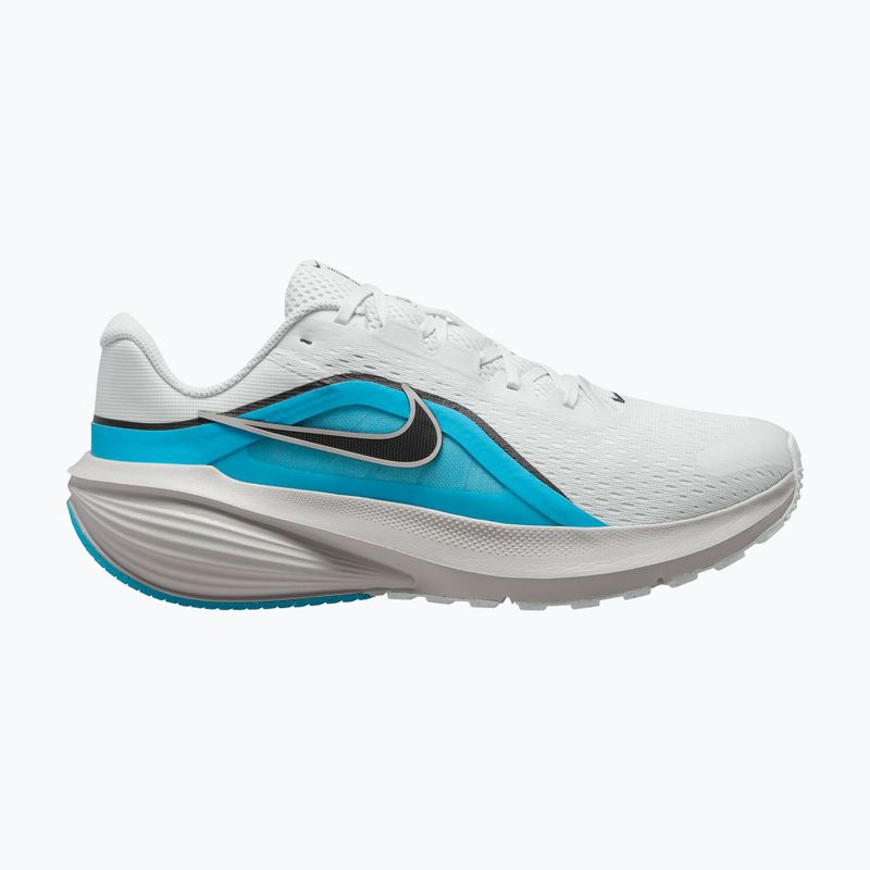 Кросівки для бігу чоловічі Nike Downshifter 14 off white/light current blue/black