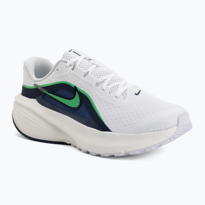 Кросівки для бігу чоловічі Nike Downshifter 14 white/midnight navy/green spark