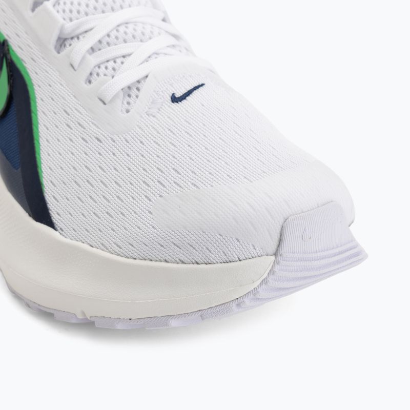 Кросівки для бігу чоловічі Nike Downshifter 14 white/midnight navy/green spark 7