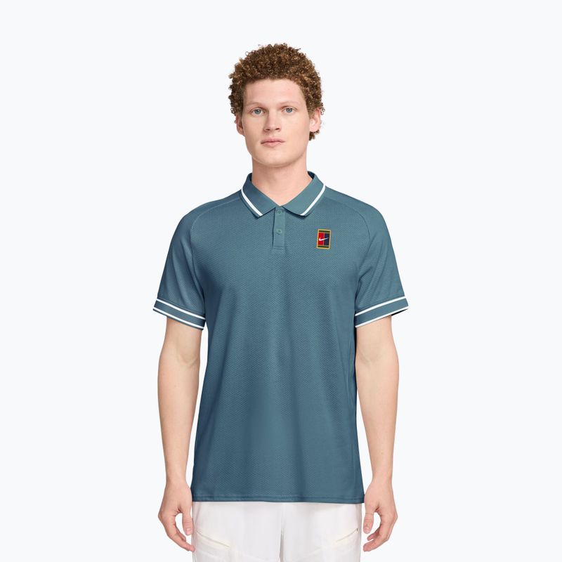Футболка тенісна чоловіча Nike Court Heritage smokey blue/smokey blue