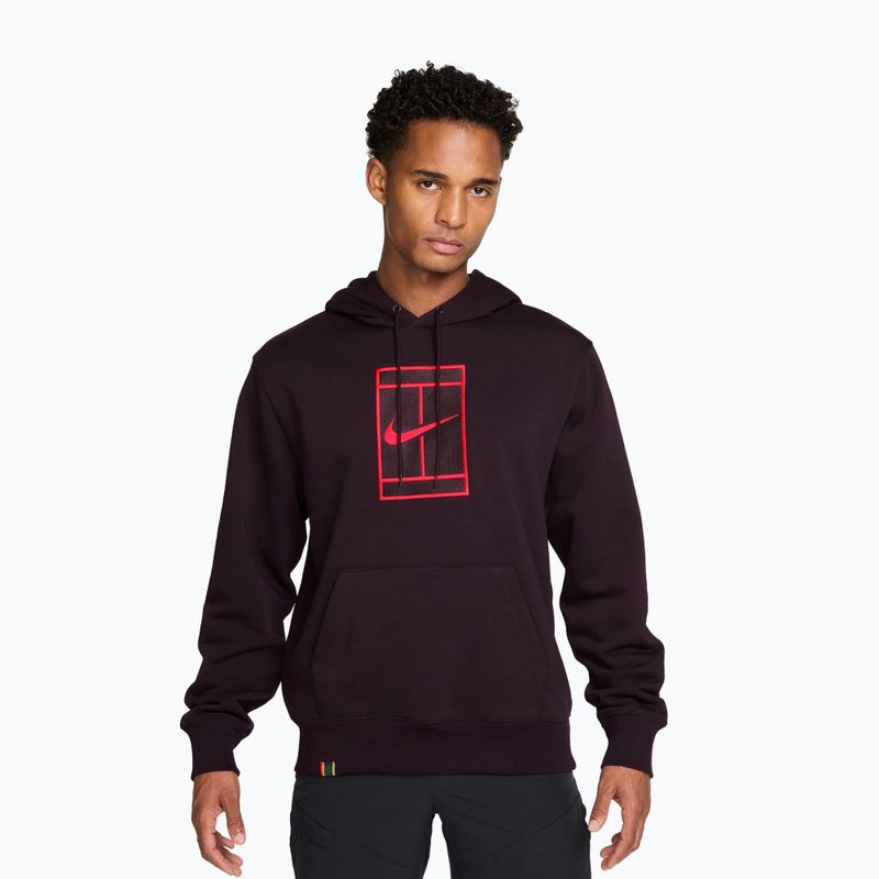 Кофта чоловіча Nike Court burgundy ash/bright crimson