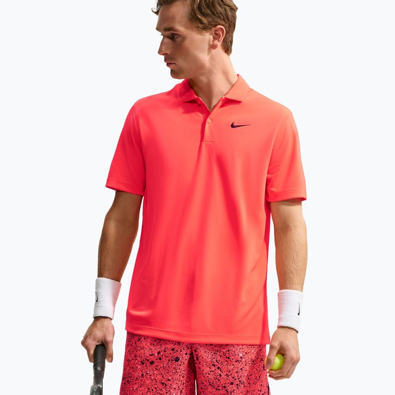 Футболка тенісна чоловіча Nike Court Dri-FIT Bright Crimson/Black