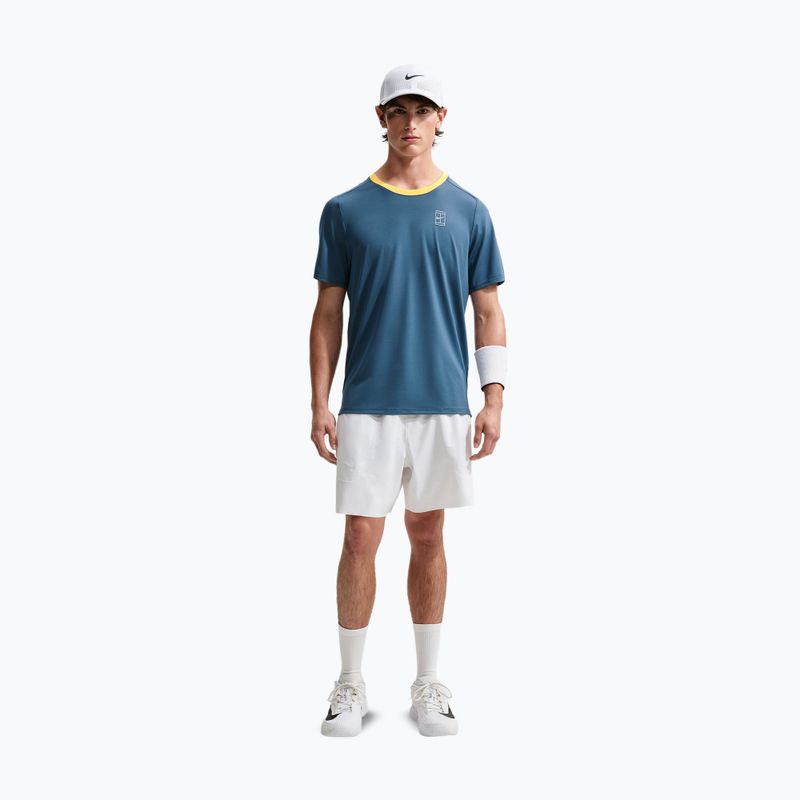 Футболка чоловіча Nike Court Dri-Fit Advantage new slate/laser orange/white 2