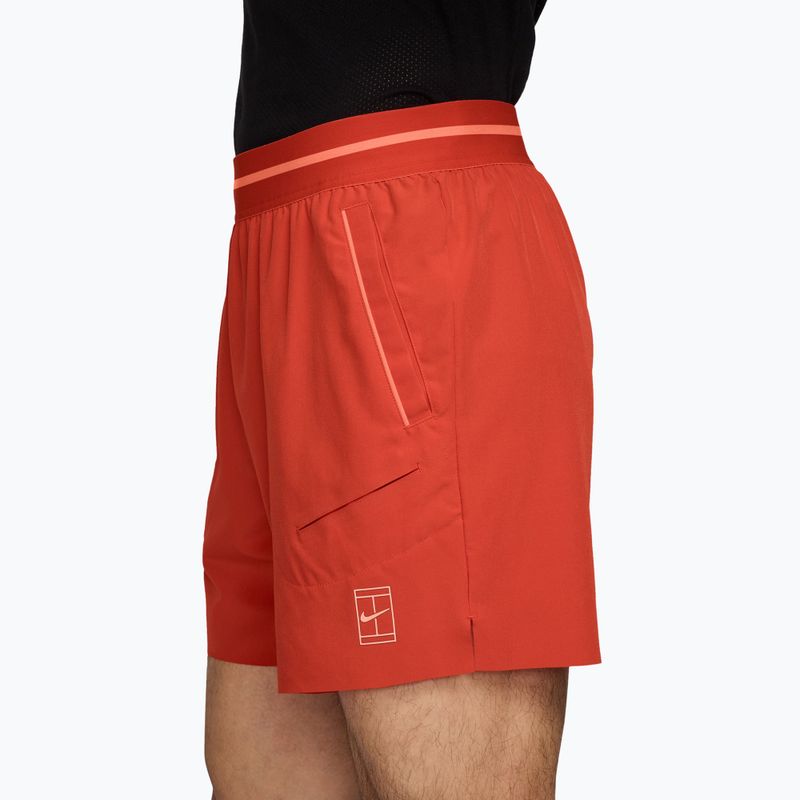 Шорти тенісні чоловічі Nike Court Dri-Fit Advantage 6" picante red/atomic pink/atomic pink 3