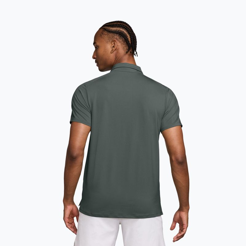 Чоловіча тенісна футболка поло Nike Court Dri-Fit Advantage camo green/cucumber calm 2