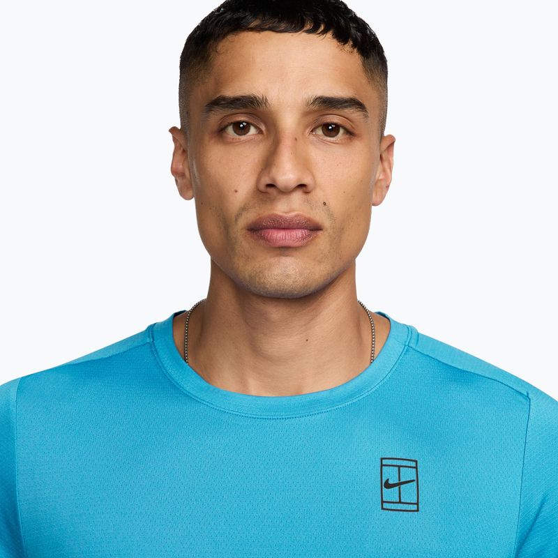 Футболка чоловіча Nike Court Dri-Fit Advantage baltic blue/black 3