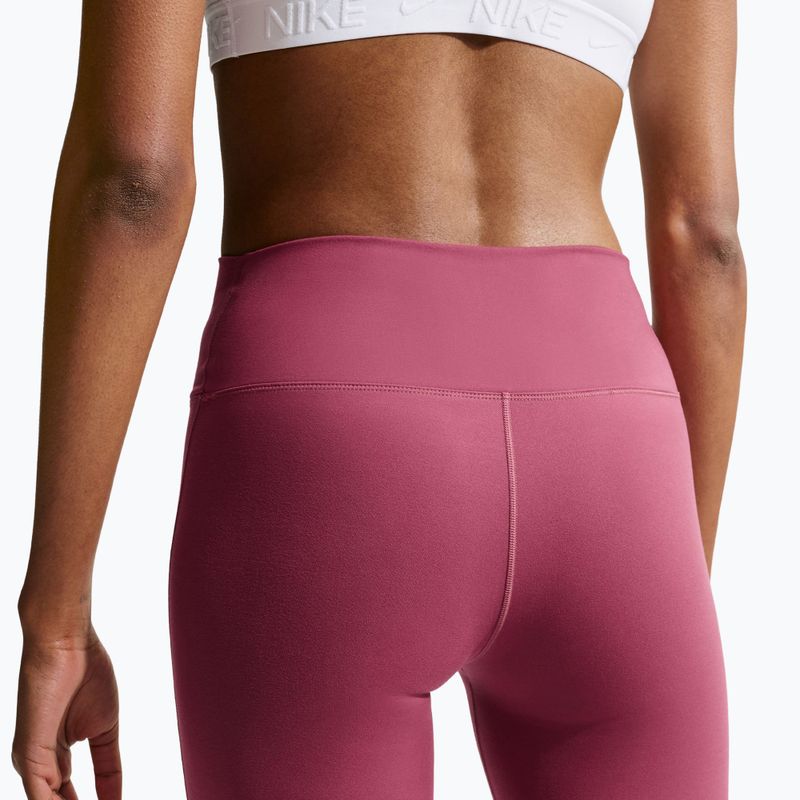 Легінси для тренувань жіночі Nike One pink smoke/white 5