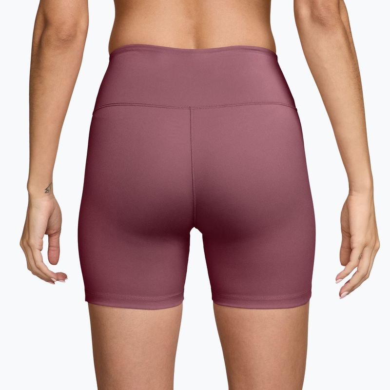 Шорти для тренувань жіночі Nike One pink smoke/white 3
