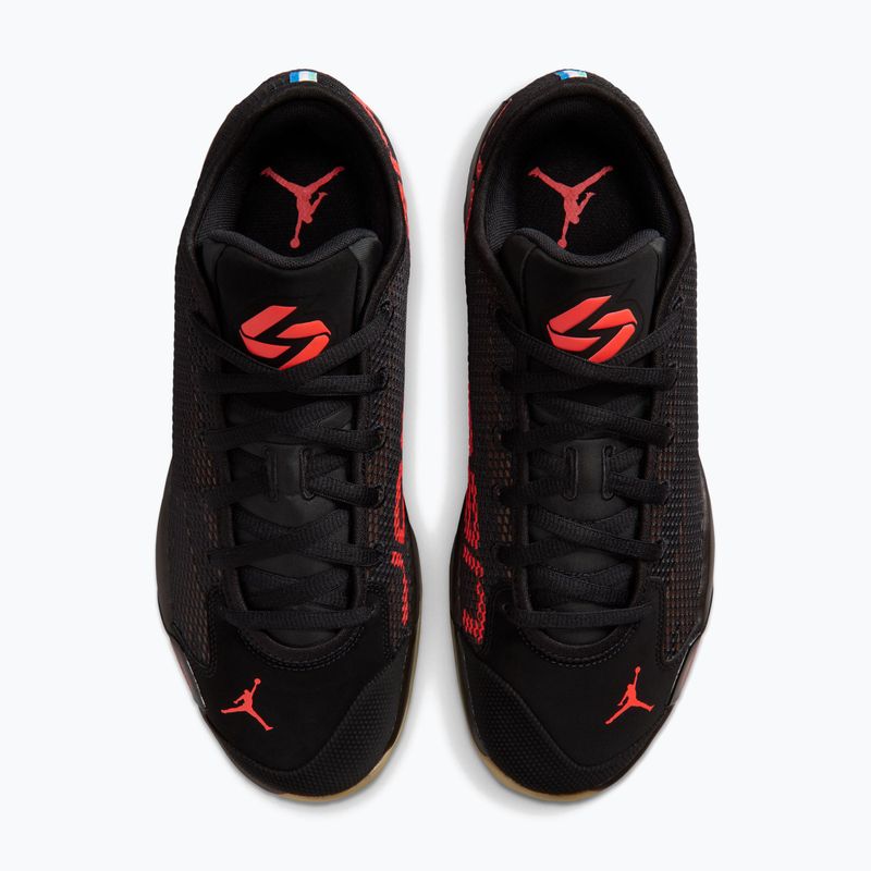 Кросівки для баскетболу чоловічі Jordan Luka 77 black/fauna brown/infrared 23 4