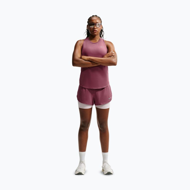 Шорти для бігу жіночі Nike Flow pink smoke 2