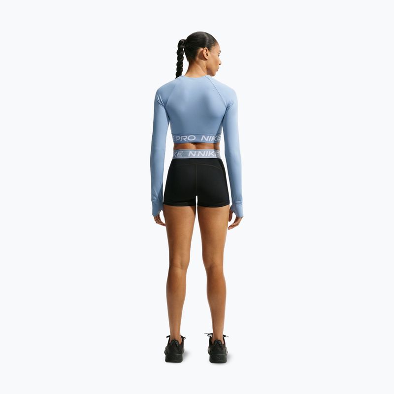 Лонгслів жіночий Nike Pro work blue/white 2