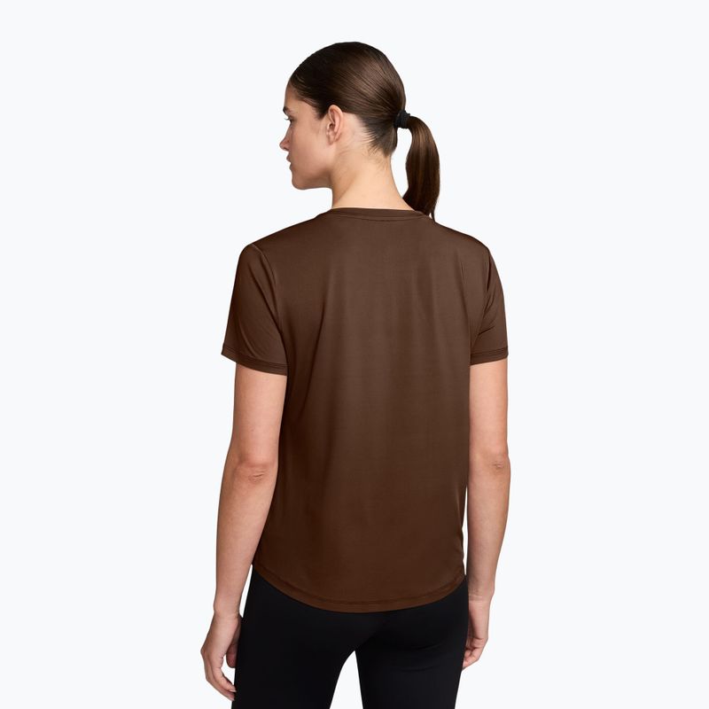 Футболка жіноча Nike One Classic Dri-Fit SS cacao wow/white 2