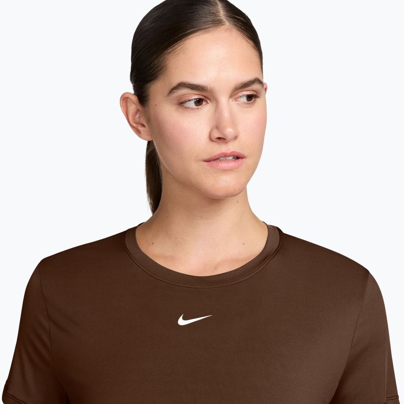 Футболка жіноча Nike One Classic Dri-Fit SS cacao wow/white 3