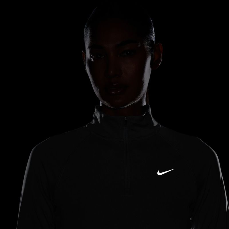 Кофта для бігу жіноча Nike Tempo Dri-Fit 1/4 Zip cool grey 4