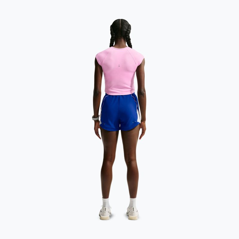 Футболка для бігу жіноча Nike Tempo Swoosh Run Dri-Fit pink rise/pink rise/old royal 3