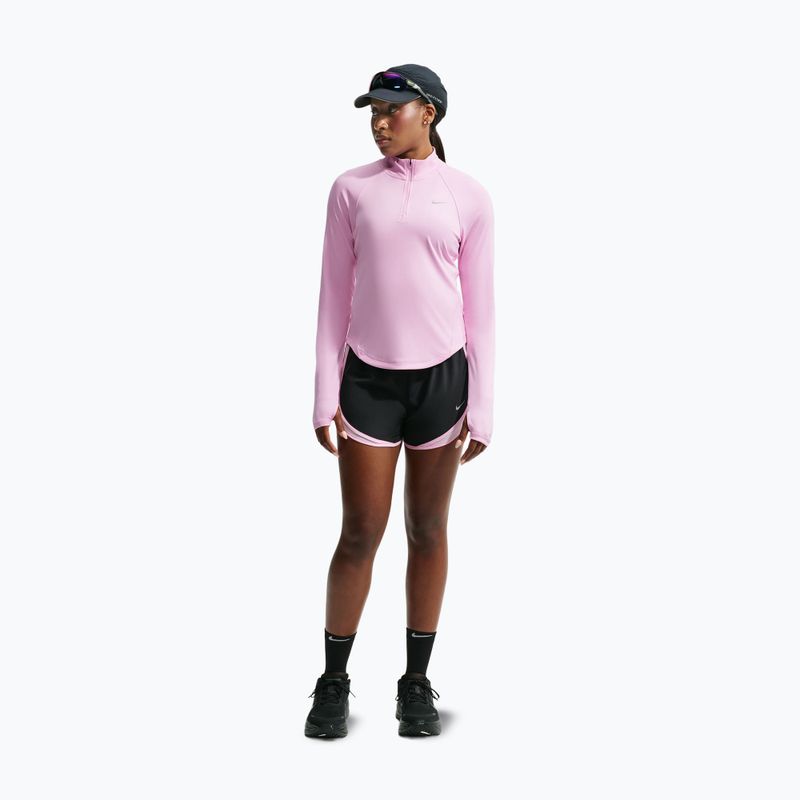 Кофта для бігу жіноча Nike Tempo Dri-Fit 1/4 Zip pink rise 2