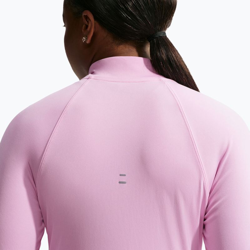 Кофта для бігу жіноча Nike Tempo Dri-Fit 1/4 Zip pink rise 5