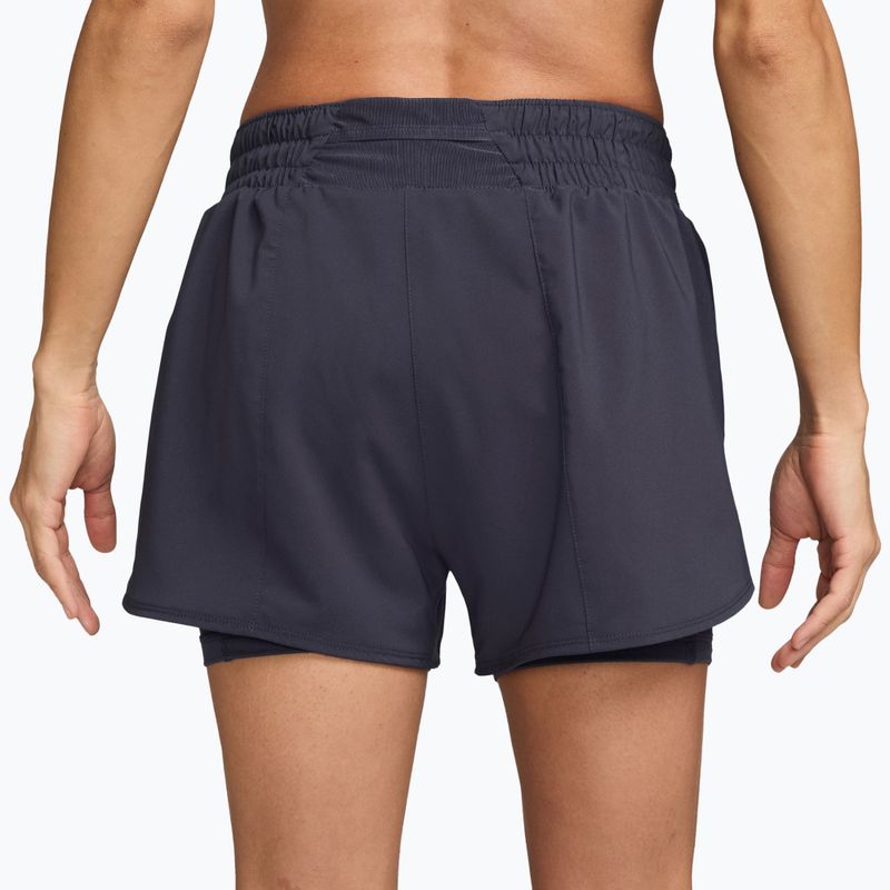 Шорти жіночі Nike One Dri-Fit High-Waisted 3" 2In1 gridiron/white 2