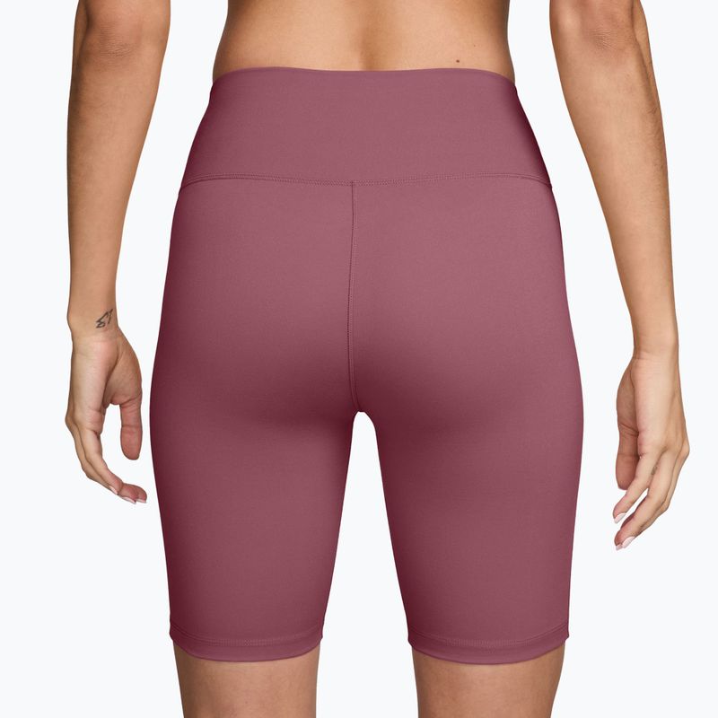 Шорти для тренувань жіночі Nike One Pink Smoke/White 2