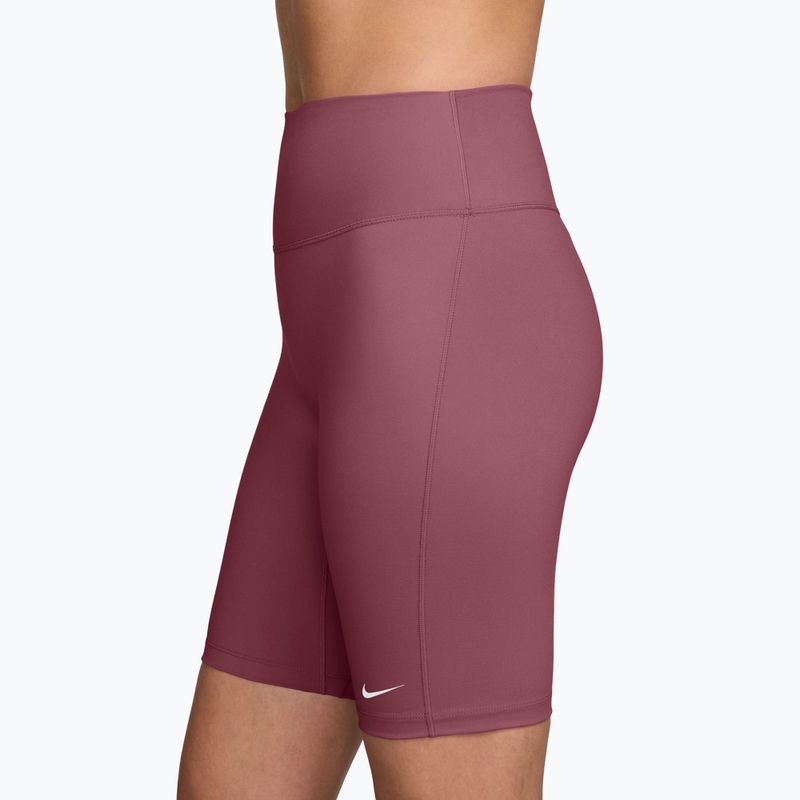 Шорти для тренувань жіночі Nike One Pink Smoke/White 3