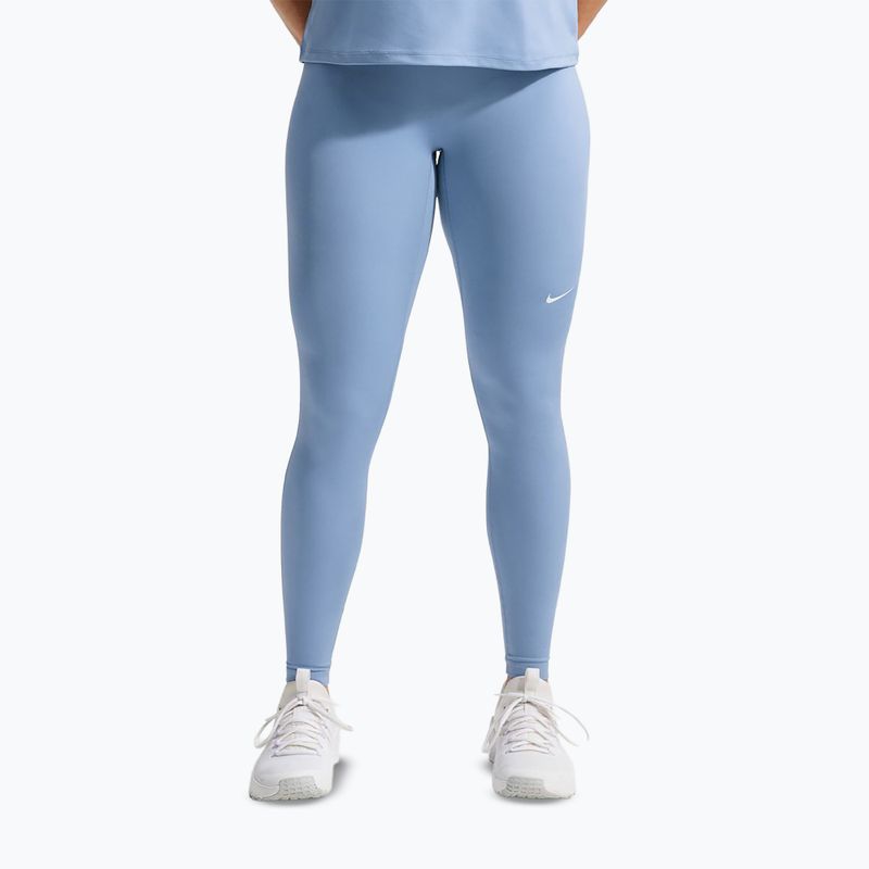 Легінси жіночі Nike Pro work blue/white 7