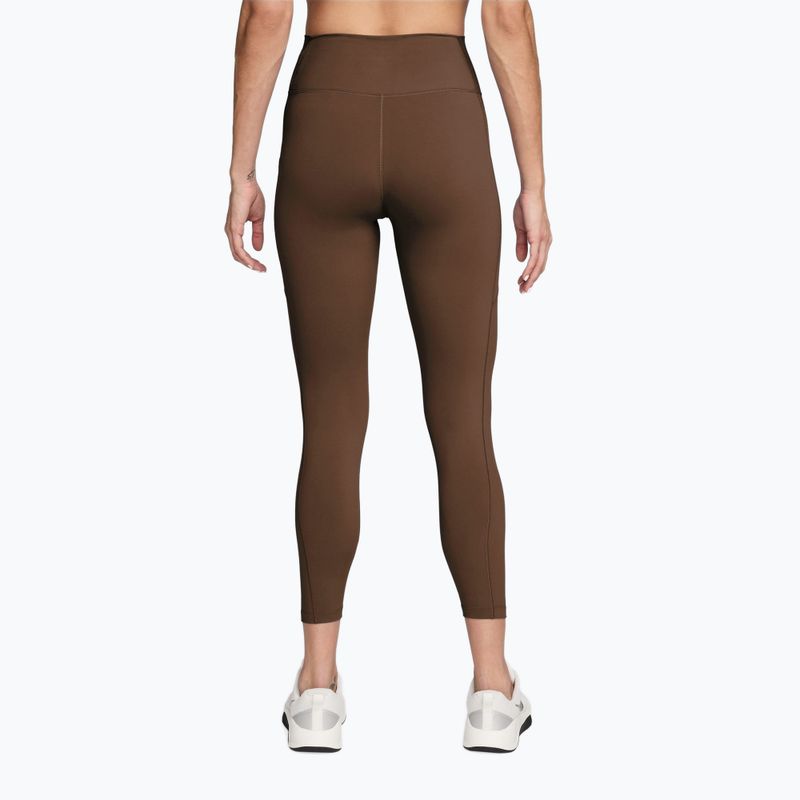 Легінси для тренувань жіночі Nike One High-Waisted 7/8 cacao wow/white 2