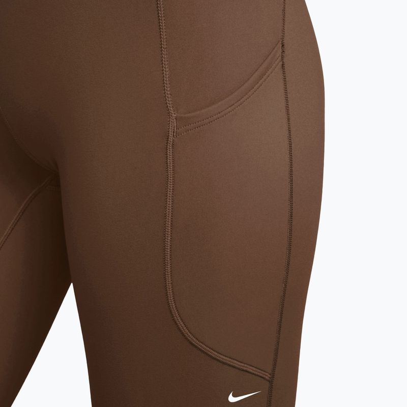 Легінси для тренувань жіночі Nike One High-Waisted 7/8 cacao wow/white 3