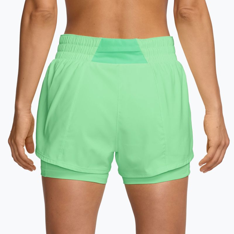 Шорти для тренувань жіночі Nike One cucumber calm/white 2