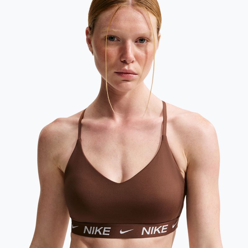 Спортивний бюстгальтер жіночий Nike Dri-Fit Indy Light Support cacao wow 4