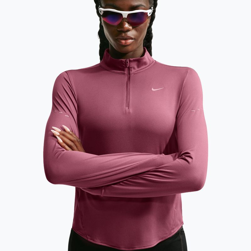 Кофта для бігу жіноча Nike Swift Dri-FIT UV 1/4-Zip pink smoke 4