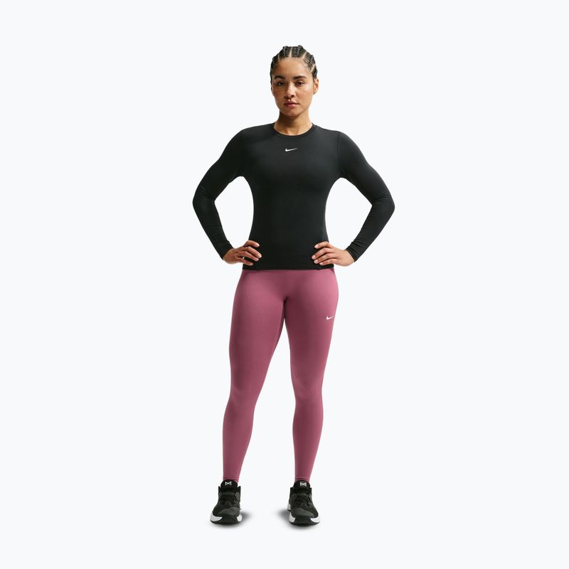 Легінси жіночі Nike One Seamless Front pink smoke/white 9