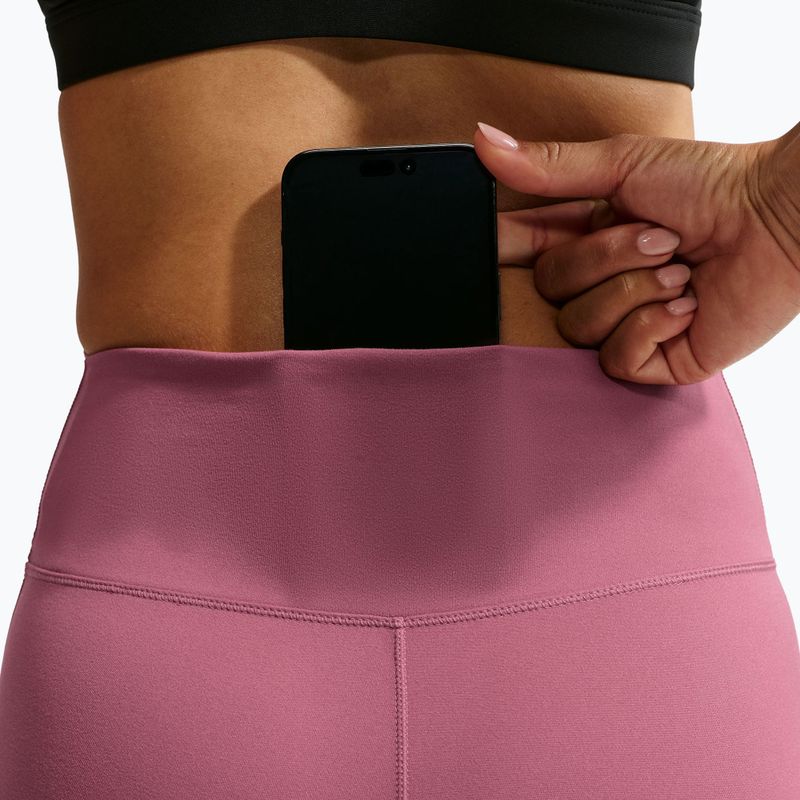 Легінси жіночі Nike One Seamless Front pink smoke/white 6