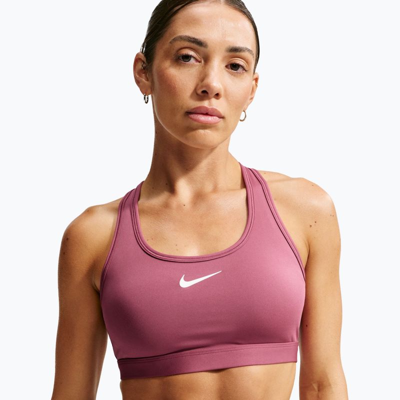 Бюстгальтер для тренувань Nike Swoosh pink smoke/white