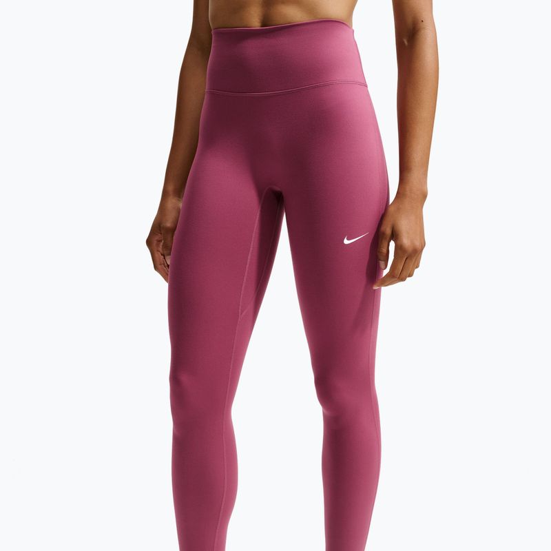 Легінси жіночі Nike One pink smoke/white 4