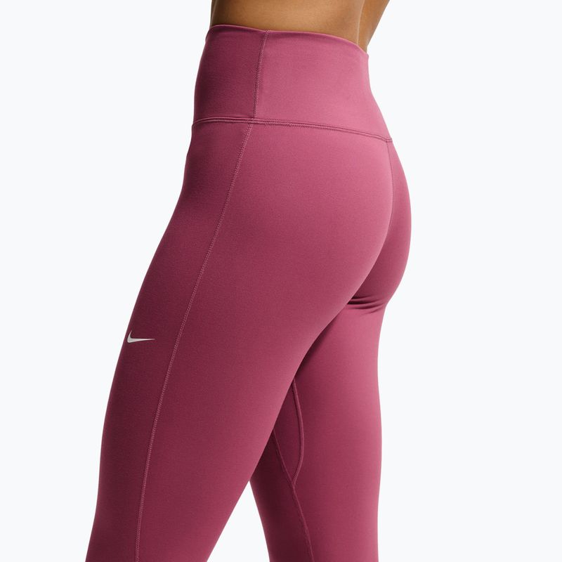 Легінси жіночі Nike One pink smoke/white 5
