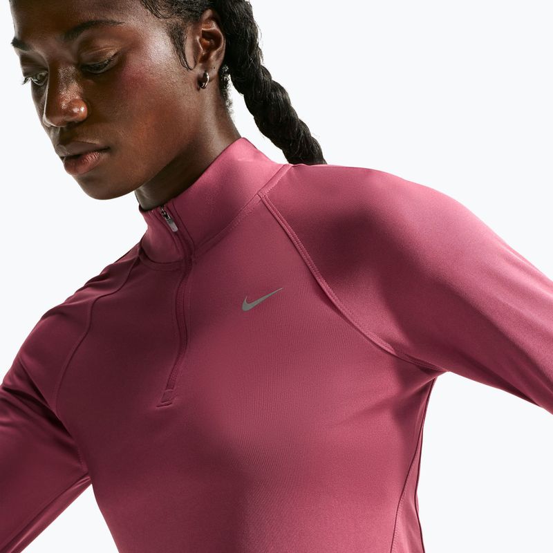 Кофта для бігу жіноча Nike Tempo Dri-Fit 1/4 Zip pink smoke 6