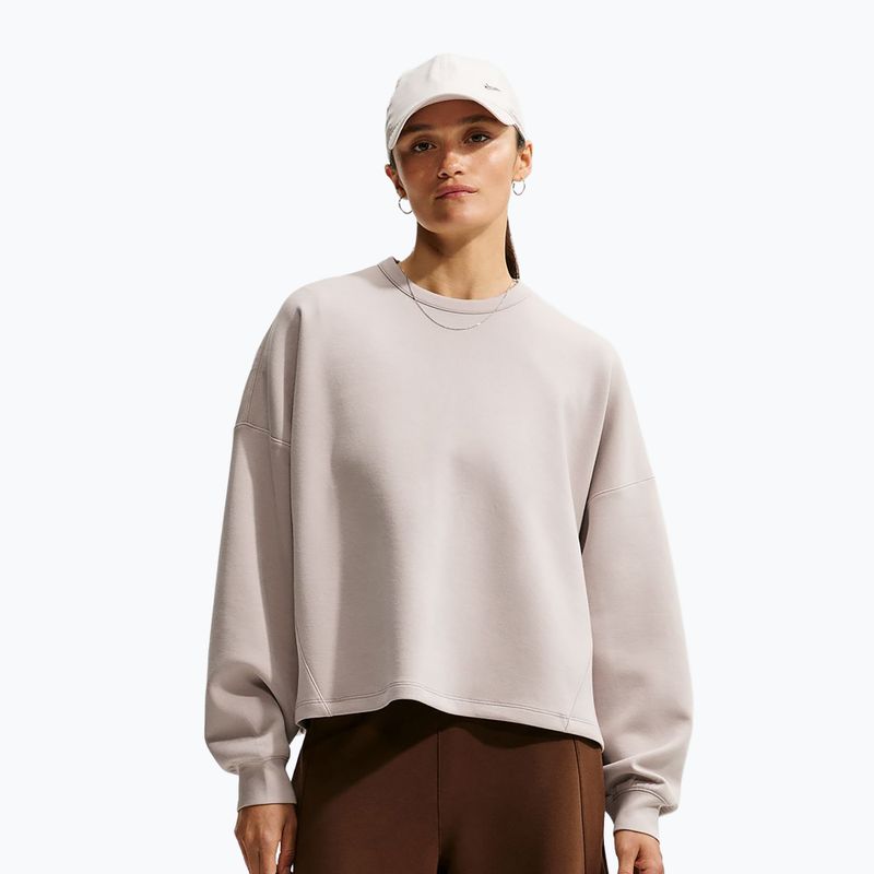 Кофта тренувальна жіноча Nike 24.7 ImpossiblySoft Cream Ii/Cream Ii/College Grey