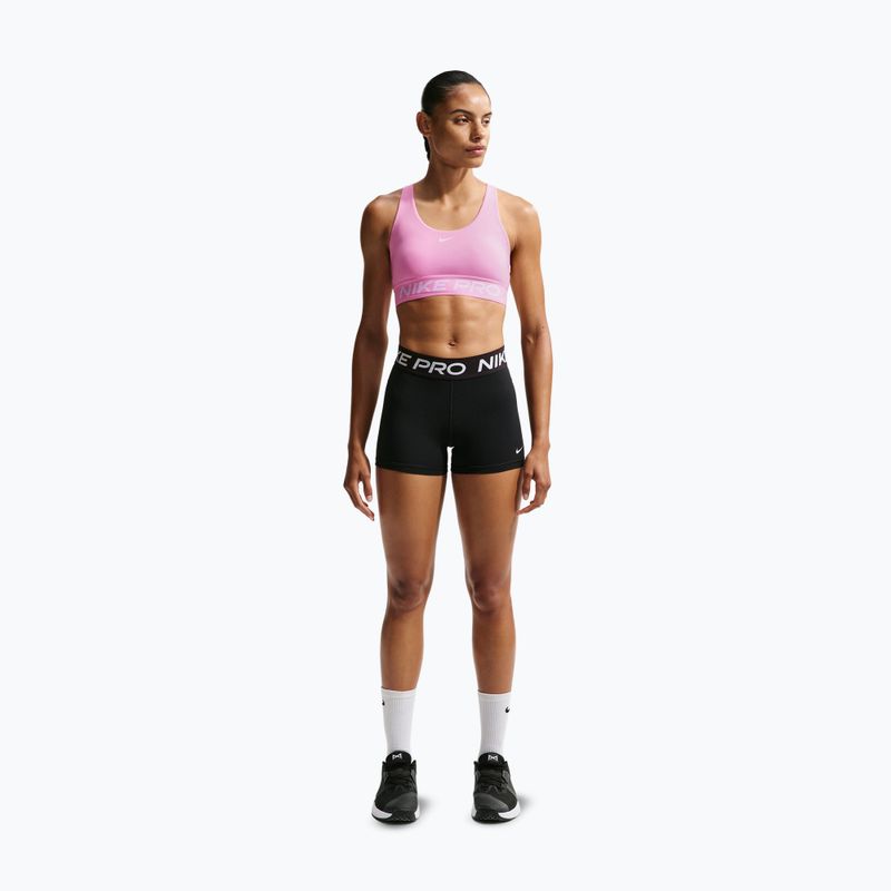 Бюстгальтер для тренувань Nike Pro 365 pink rise/white 2