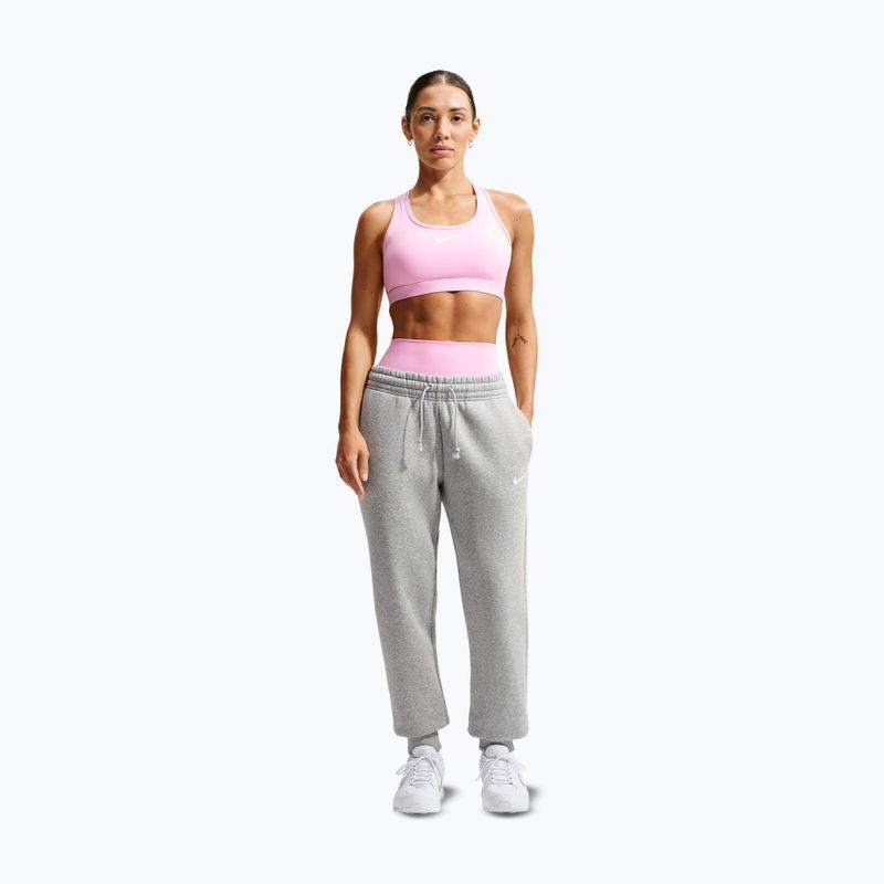Бюстгальтер для тренувань Nike Swoosh pink rise/white 2