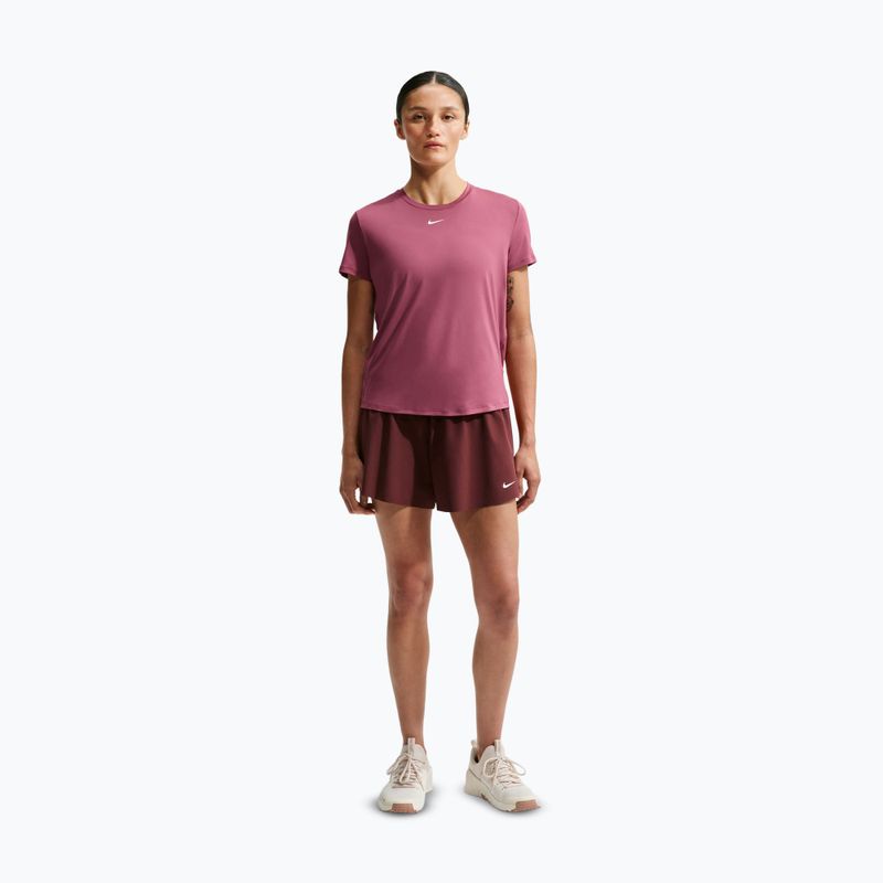 Футболка для тренувань жіноча Nike One Classic pink smoke/white 2