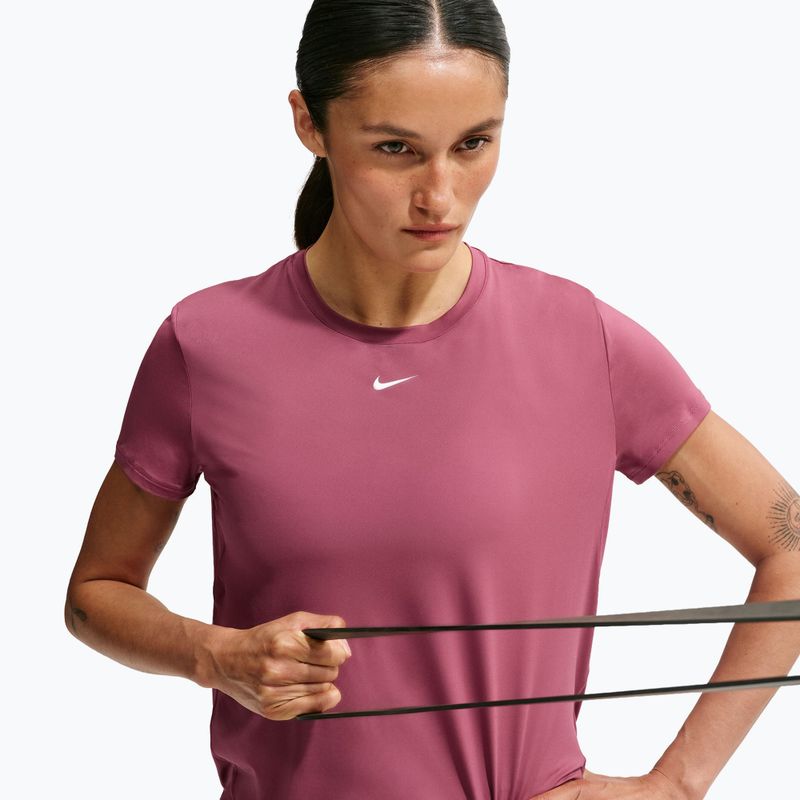 Футболка для тренувань жіноча Nike One Classic pink smoke/white 6