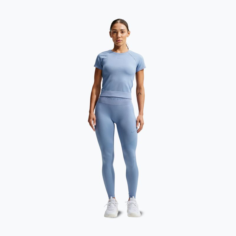 Футболка для тренувань жіноча Nike Pro Seamless work blue 7