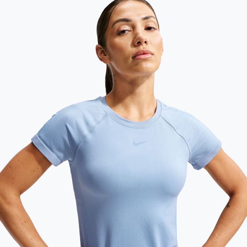 Футболка для тренувань жіноча Nike Pro Seamless work blue 3