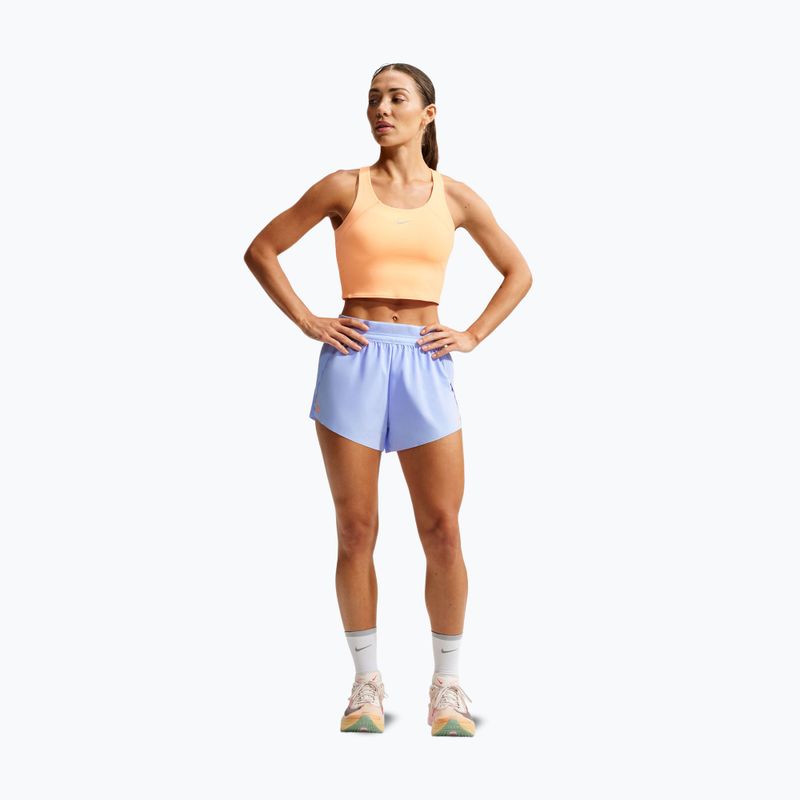 Шорти для бігу жіночі Nike AeroSwift Dri-Fit ADV Mid-Rise 3" aluminum/black/white/atomic pink 2