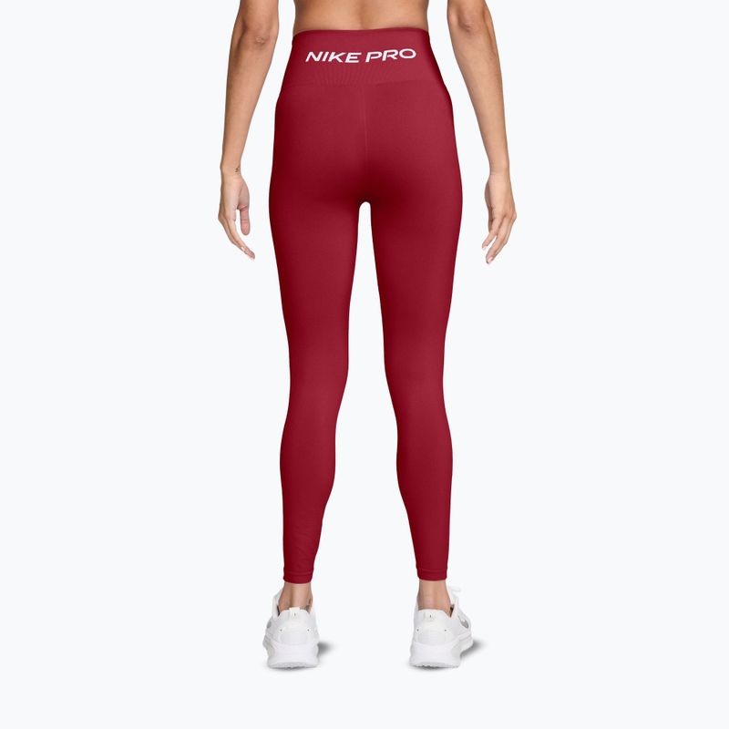 Легінси жіночі Nike Pro Seamless tough red/white 2