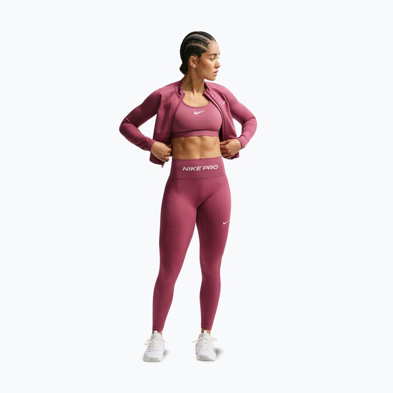 Легінси жіночі Nike Pro Seamless pink smoke/white 2