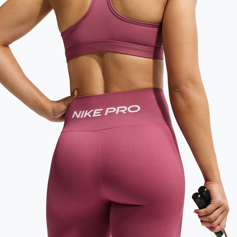 Легінси жіночі Nike Pro Seamless pink smoke/white 4