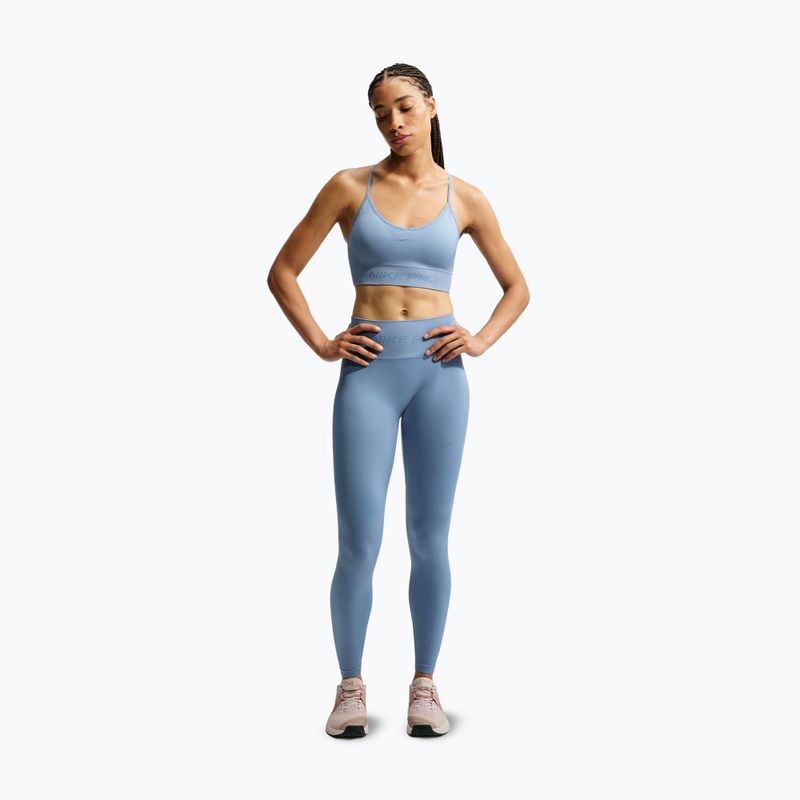 Бюстгальтер для тренувань Nike Pro Seamless work blue 2