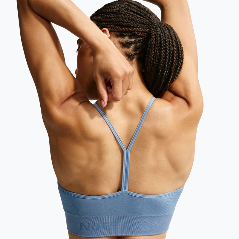Бюстгальтер для тренувань Nike Pro Seamless work blue 4