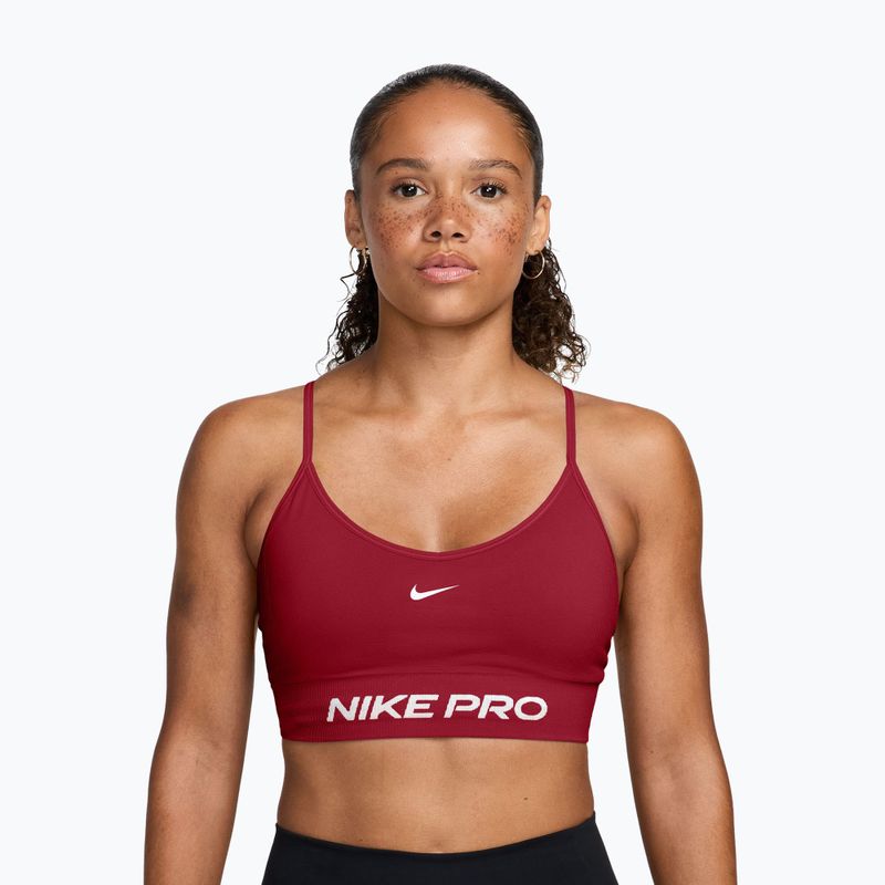 Бюстгальтер для тренувань Nike Pro Seamless tough red/white